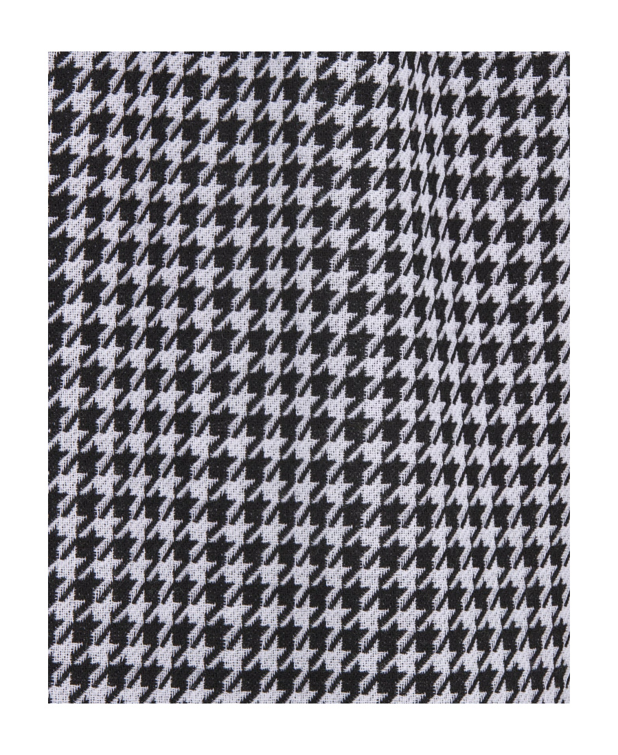 Dior Elastic Waistband Houndstooth Skirt In Gray