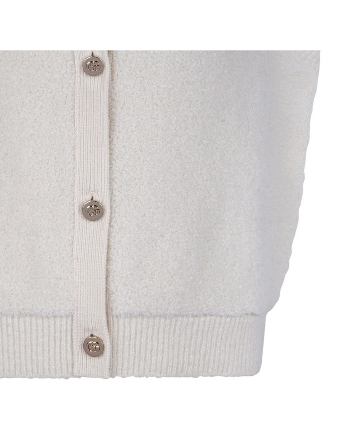 Gucci Sleeveless Knitted Vest In White