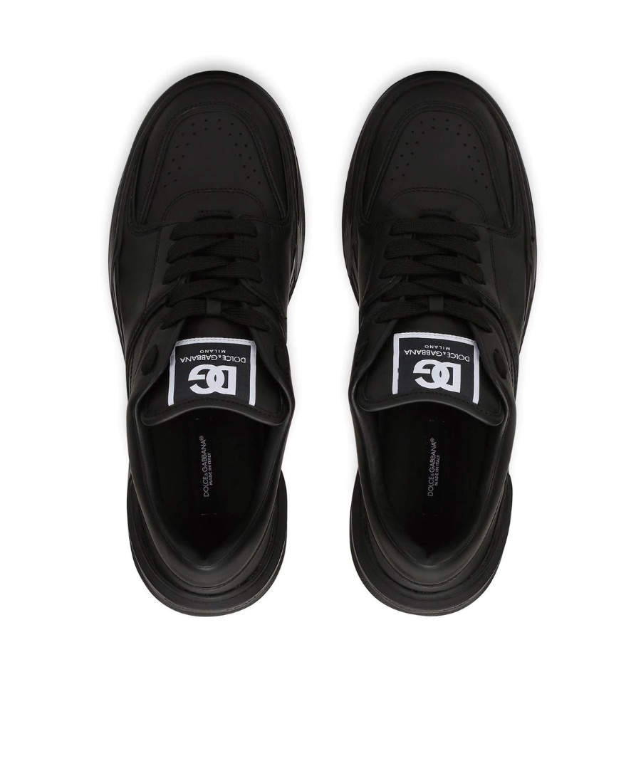 Dolce & Gabbana New Roma Sneakers In Nappa Leather In Black