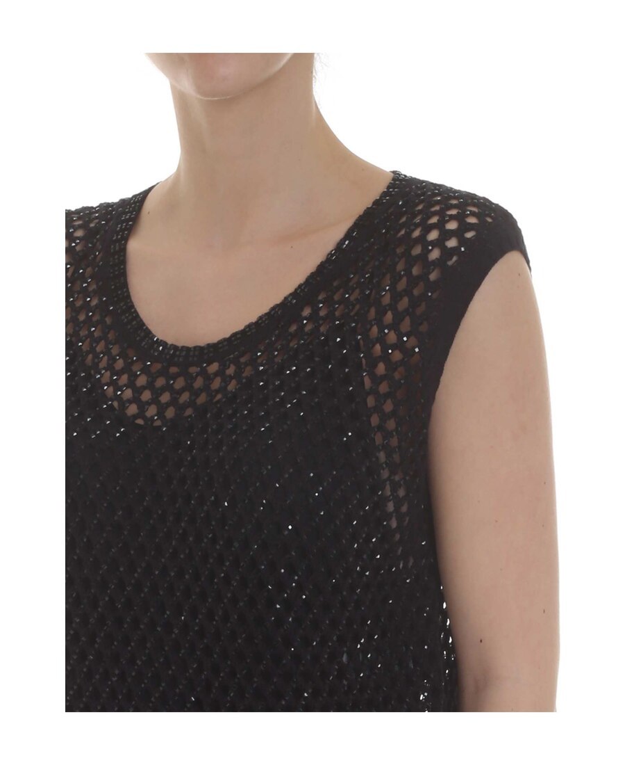 Ermanno Scervino Grid Vest In Black