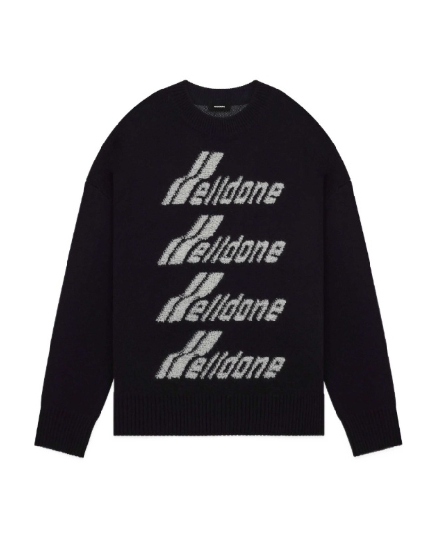 We11 Done Logo-embroidered Jumper In Black