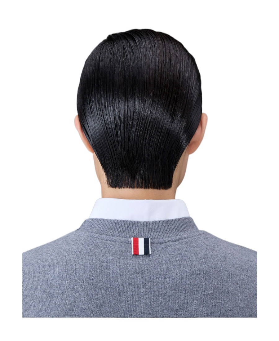 Thom Browne Stripe-detail Knit Jumper In Blue