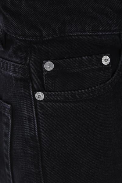 Ganni Logo-patch Flared Jeans In Black