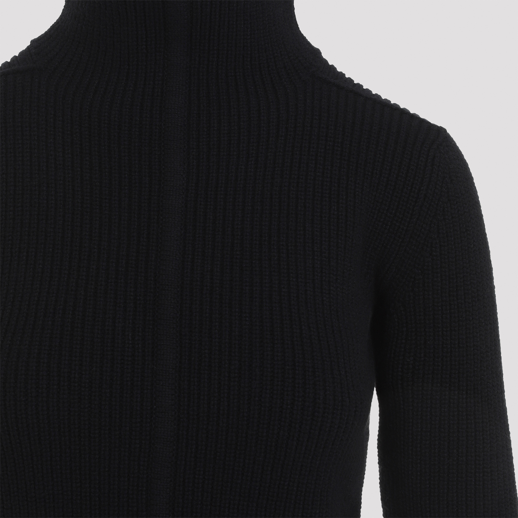 Rick Owens Womens Black Headon Double Lupetto High Neck Cashmere-blend Jumper In Black