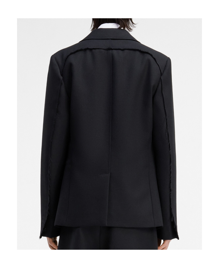 Jacquemus Single-breasted Virgin-wool Blazer In Black