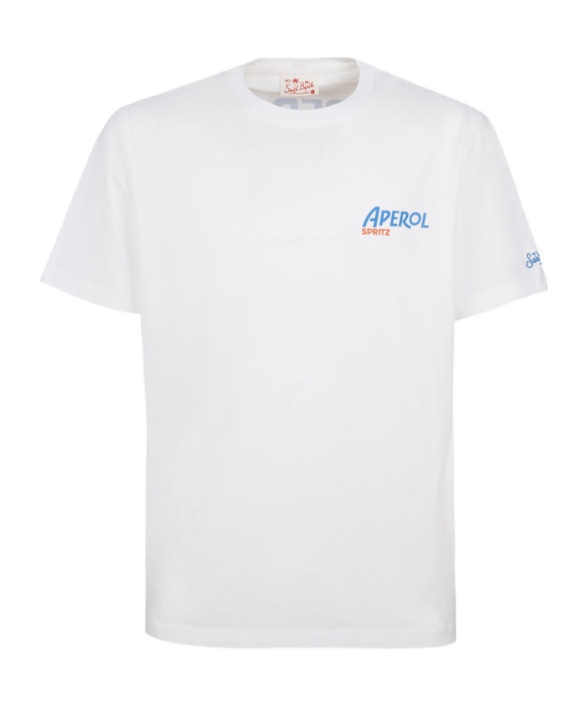 Shop Mc2 Saint Barth Text-print Cotton T-shirt In White