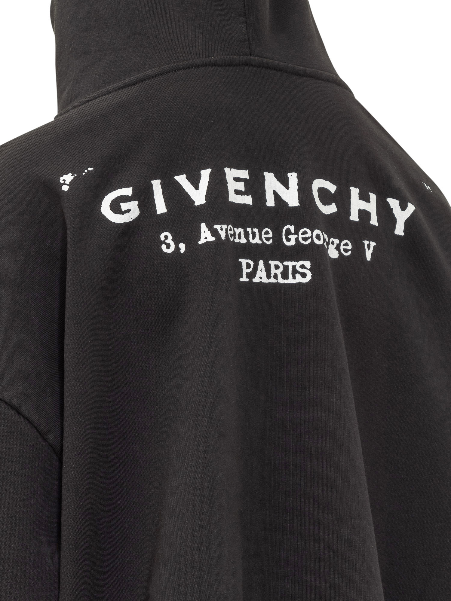 Givenchy Logo Printed Oversized Hoodie In Black