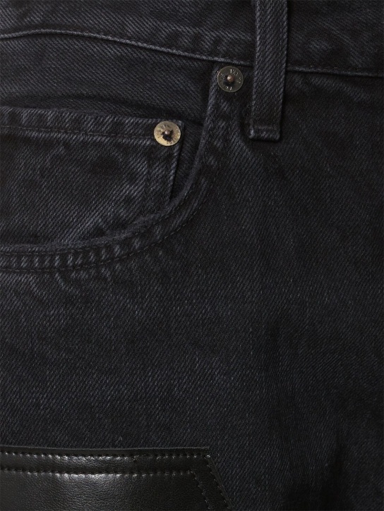 AGOLDE DENIM TROUSERS WITH BELT LOOPS