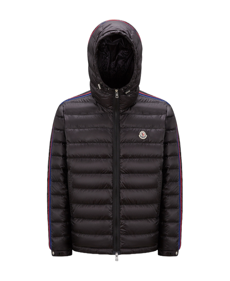 Moncler Agout Logo-patch Puffer Jacket In Black