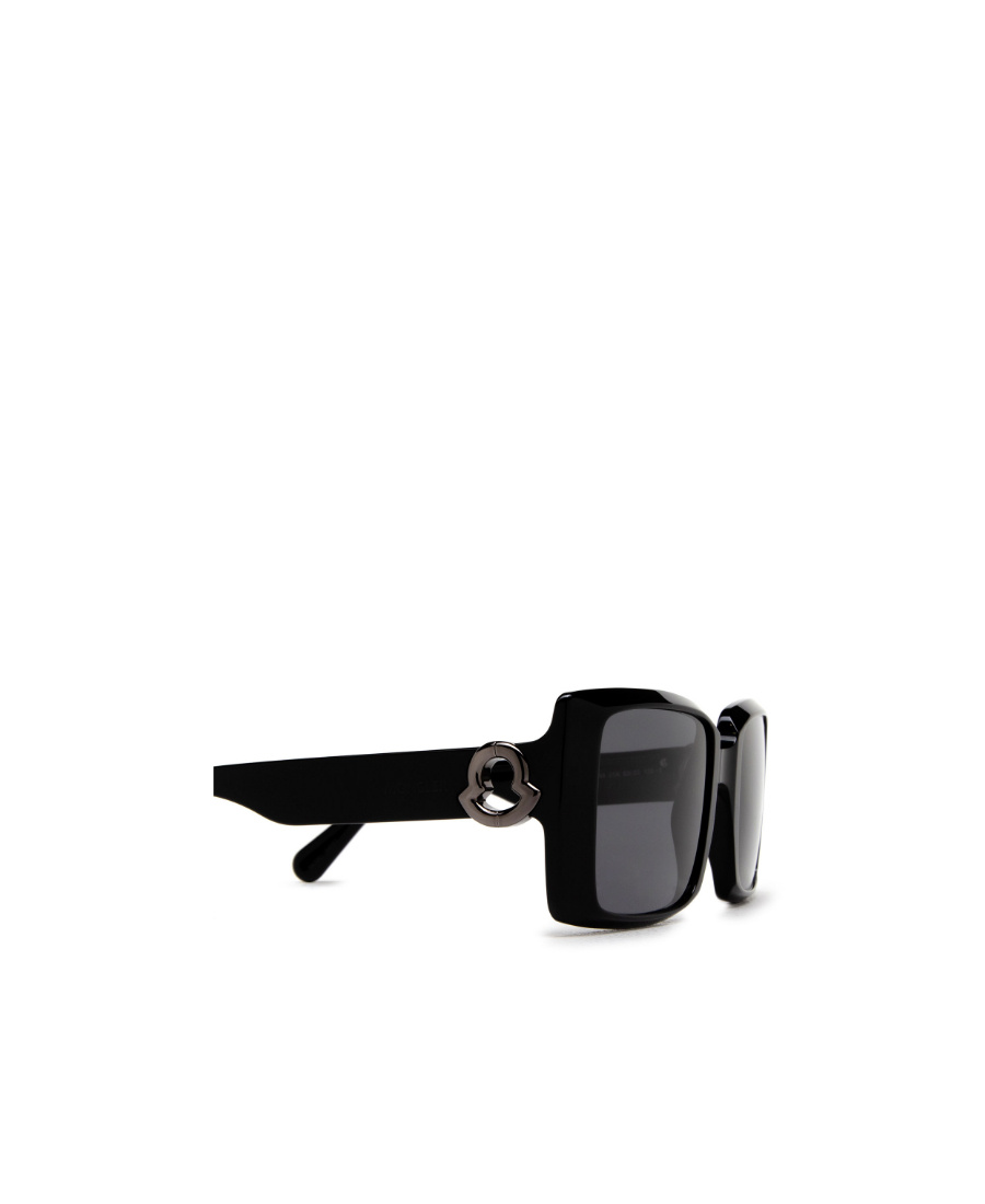 Moncler Ml0244 Bold Rectangle Frame Sunglasses In Gray