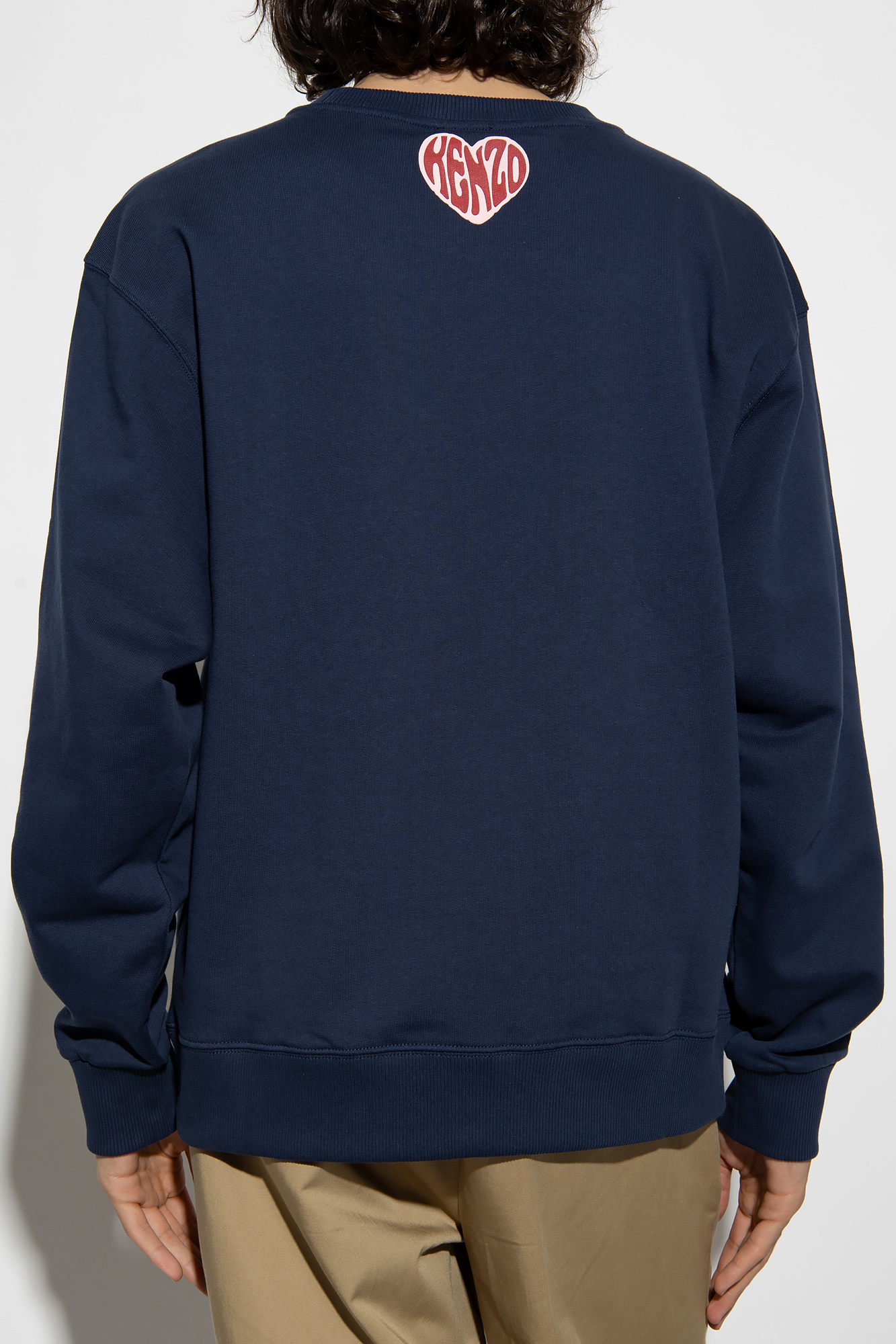 Kenzo Hearts Classic Sweatshirt In Blue