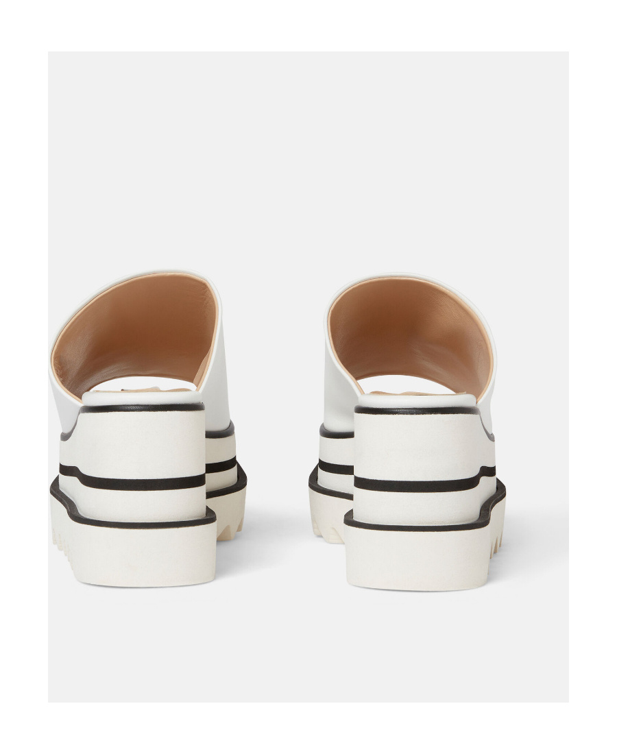 Stella Mccartney Sneak Elyse Clogs With Plateau In White