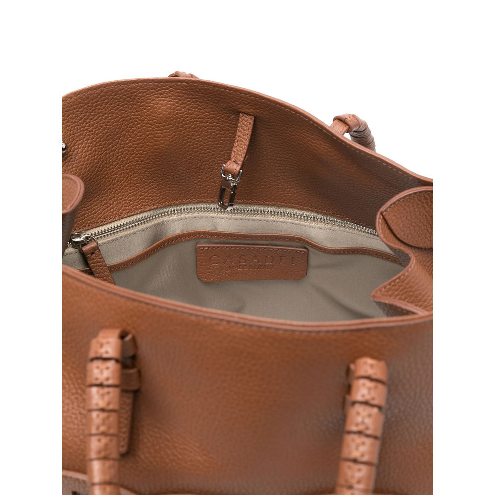 Casadei Park Avenue Leather Handbag In Brown