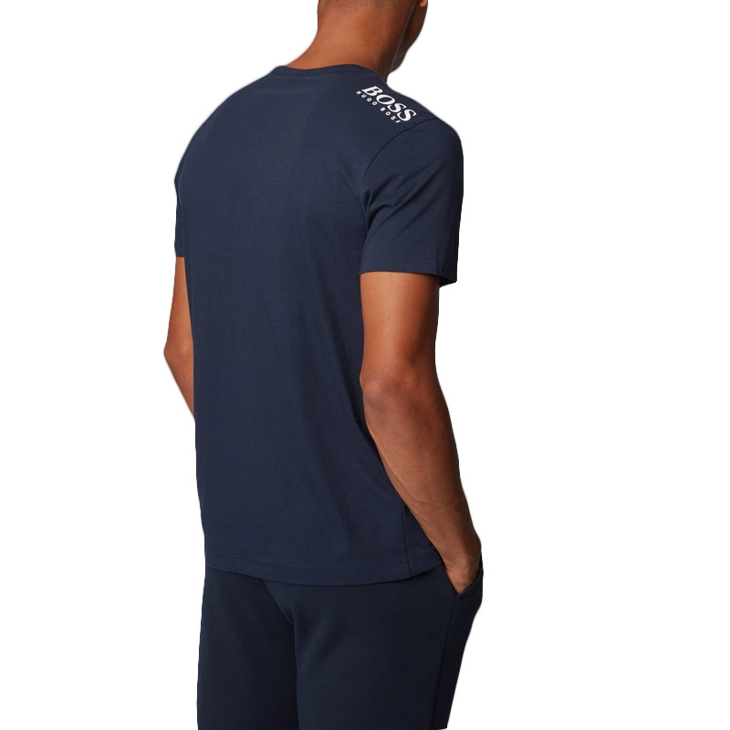 Hugo Boss V-collar T-shirt In Black