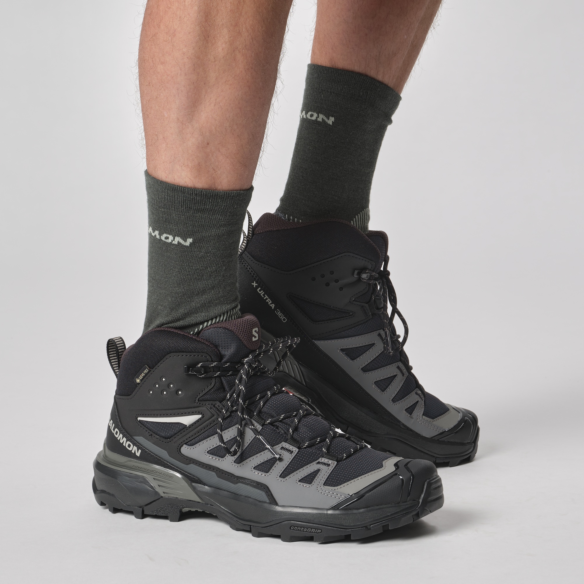 Salomon Low Top Sneakers Pull Tab In Black
