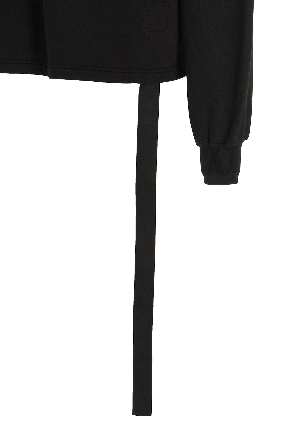 Rick Owens Drkshdw Long-sleeved Sweatshirt In Black