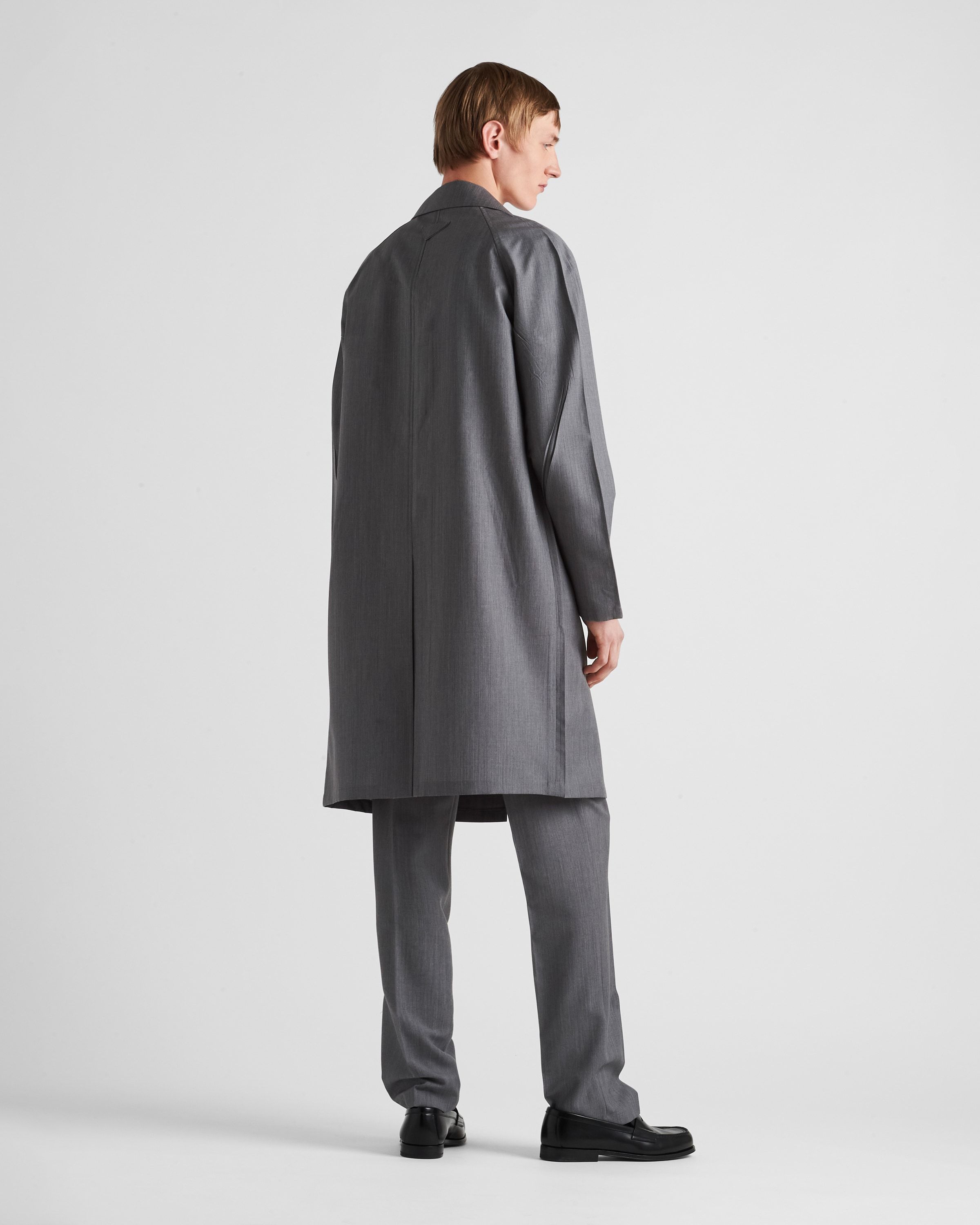 Prada Massgeschneiderte Hose Aus Wolle Und Mohair In Gray