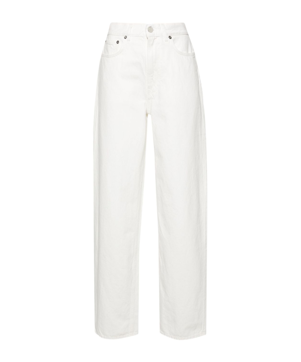 Loulou Studio Belt-loop Jeans In White