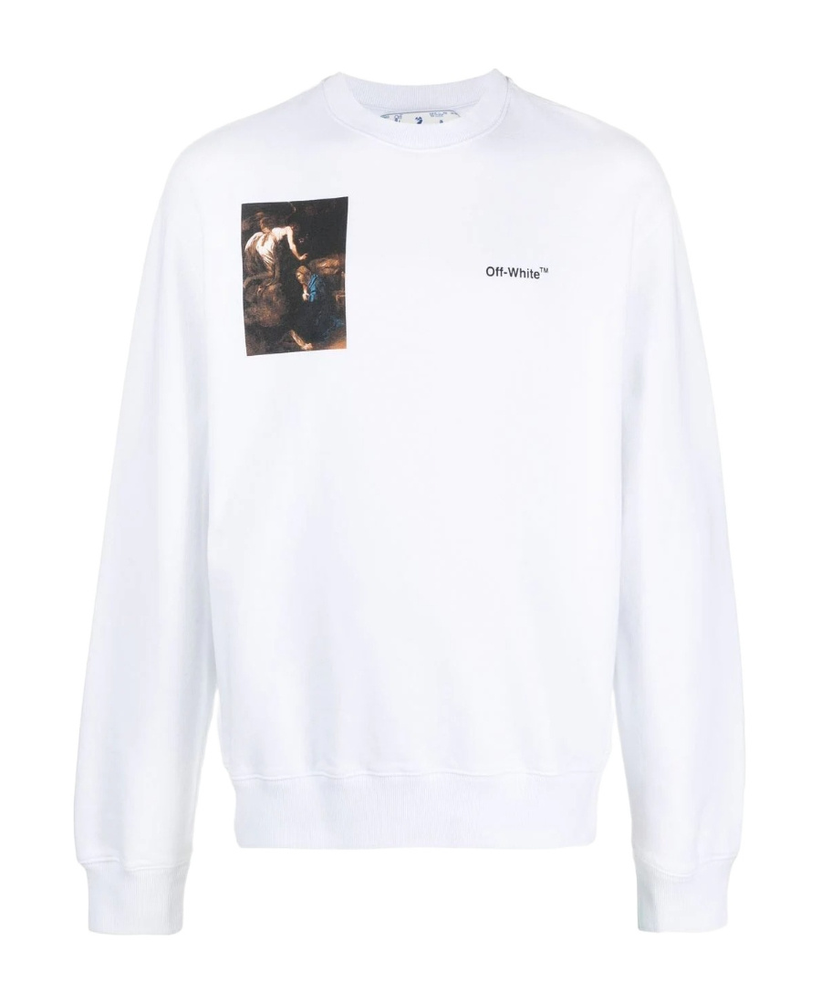 Off-white Caravaggio Lute Print T-shirt In White