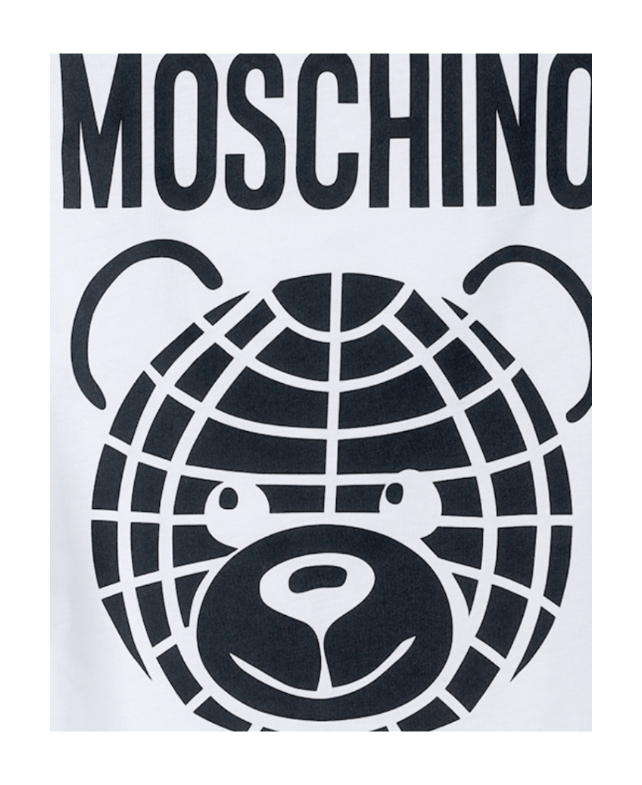 Moschino Logo Dress In White