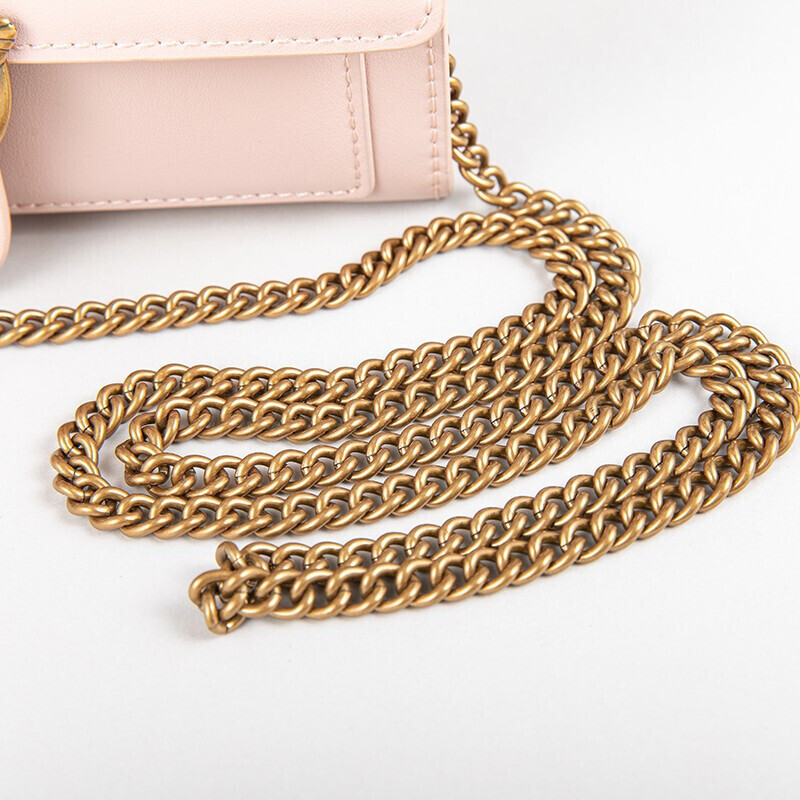 Shop Pinko Love Chain Wallet In Pink