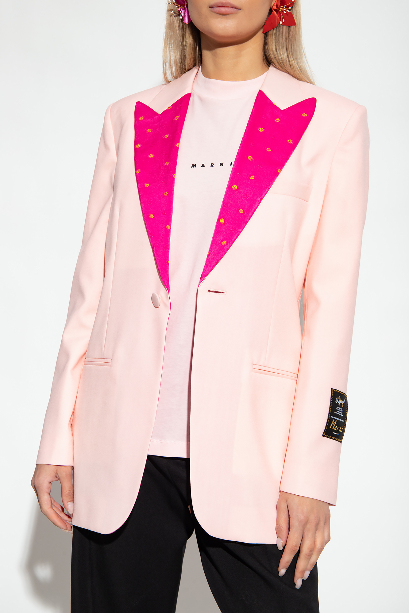 Marni Women's Light Wool Blazer In Pink