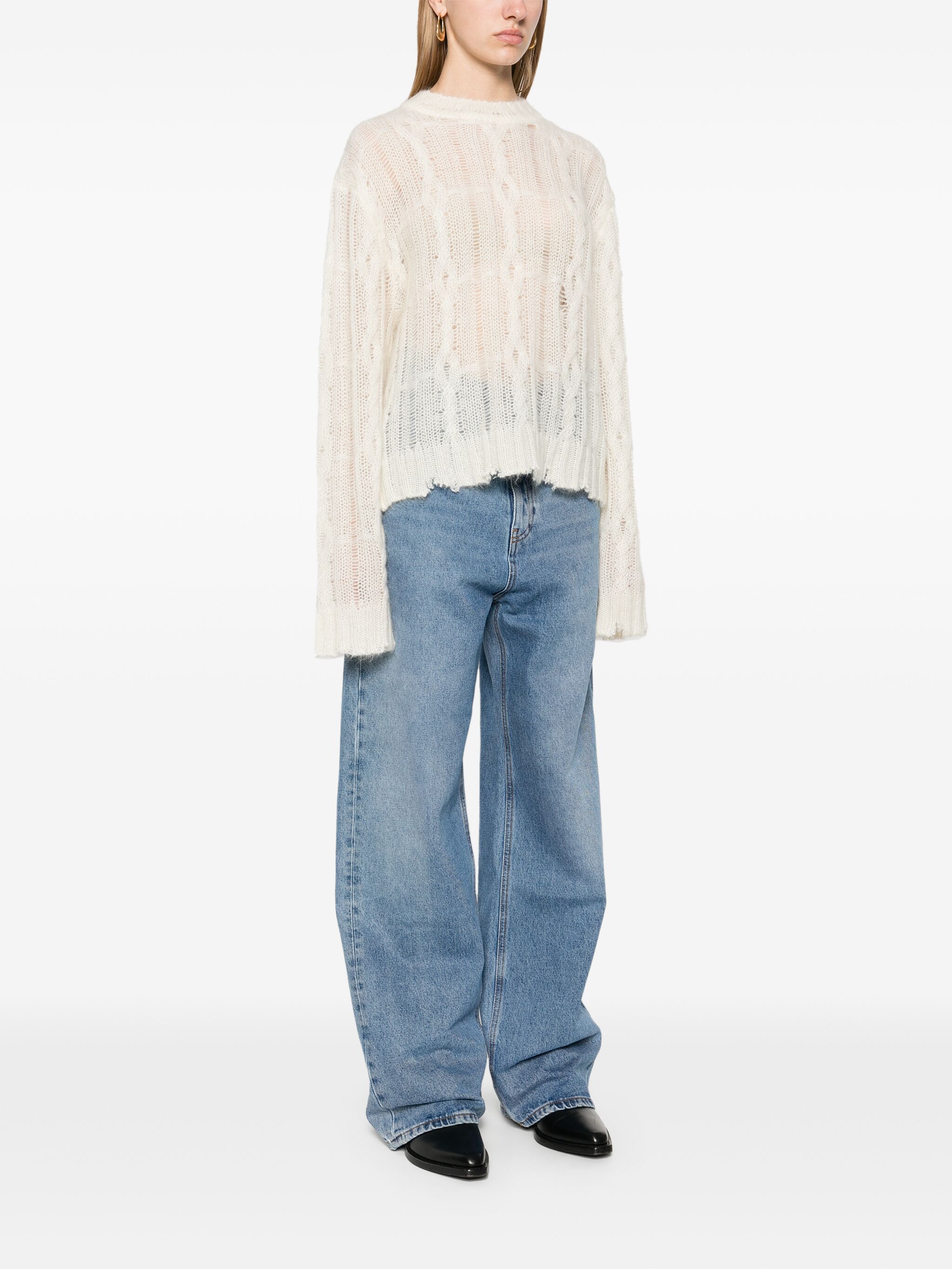 Séfr Solange Sweater In Milky White