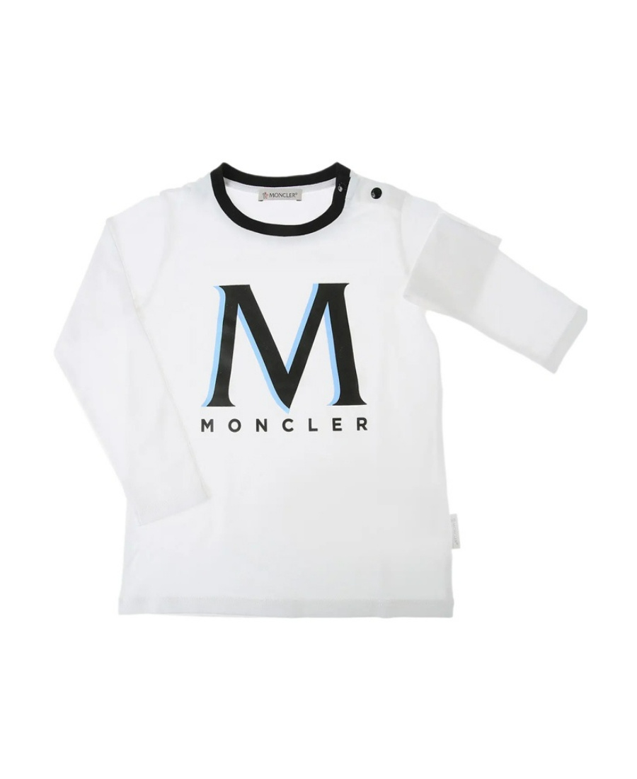 Moncler Logo-print Cotton T-shirt In White