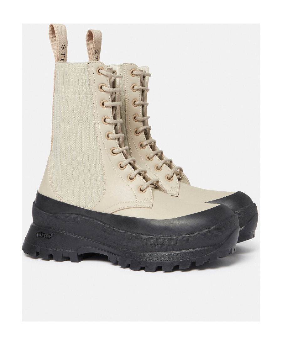 Stella Mccartney Round-head Short Boots In Nude