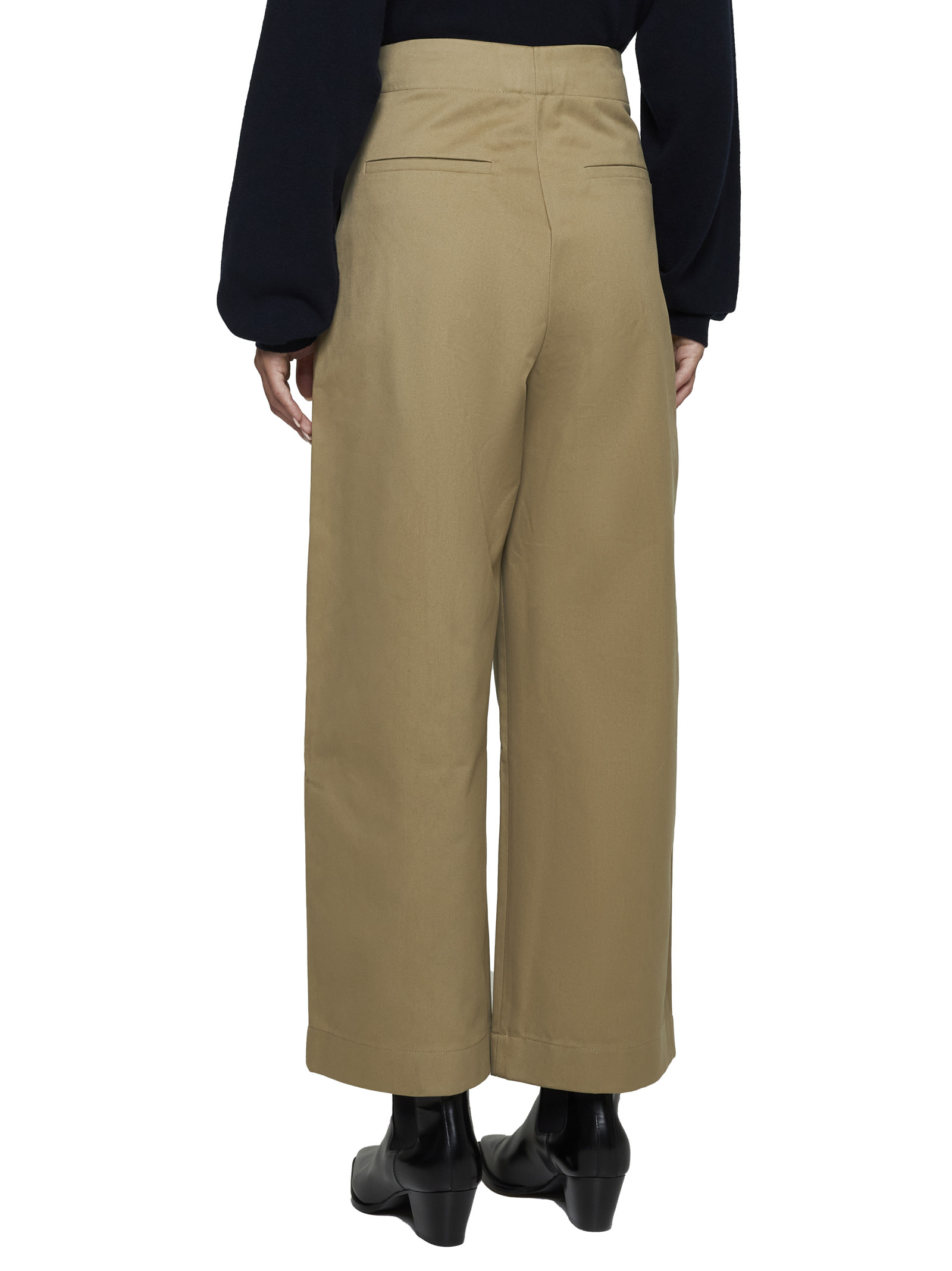 Studio Nicholson Wide-leg Casual Pants In Brown