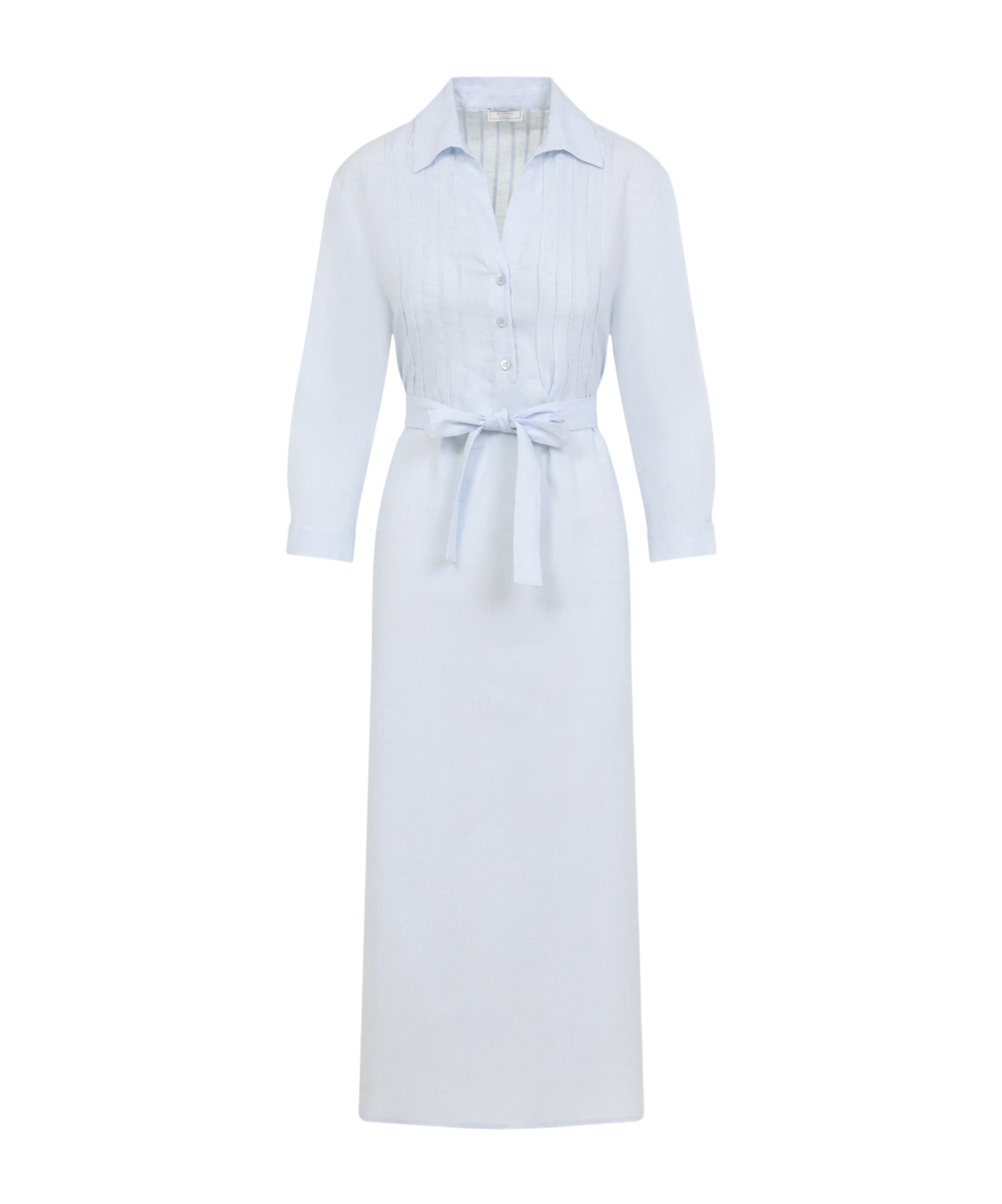 Peserico Chemisier Linen Midi Shirt Dress