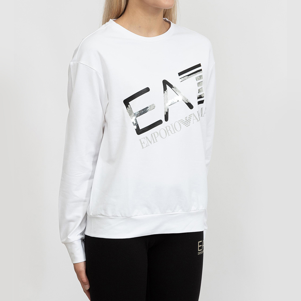 EA7 LOGO PATTERN SWEATER 