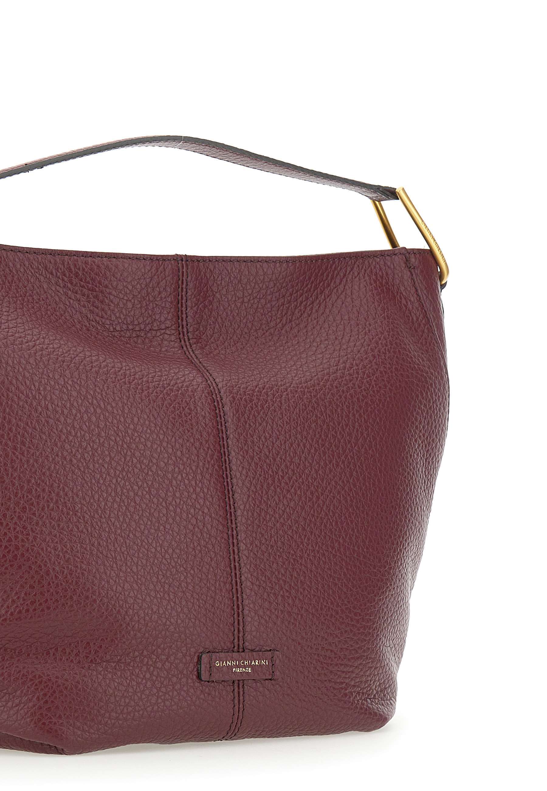 Gianni Chiarini Leather Tote Bag In Red