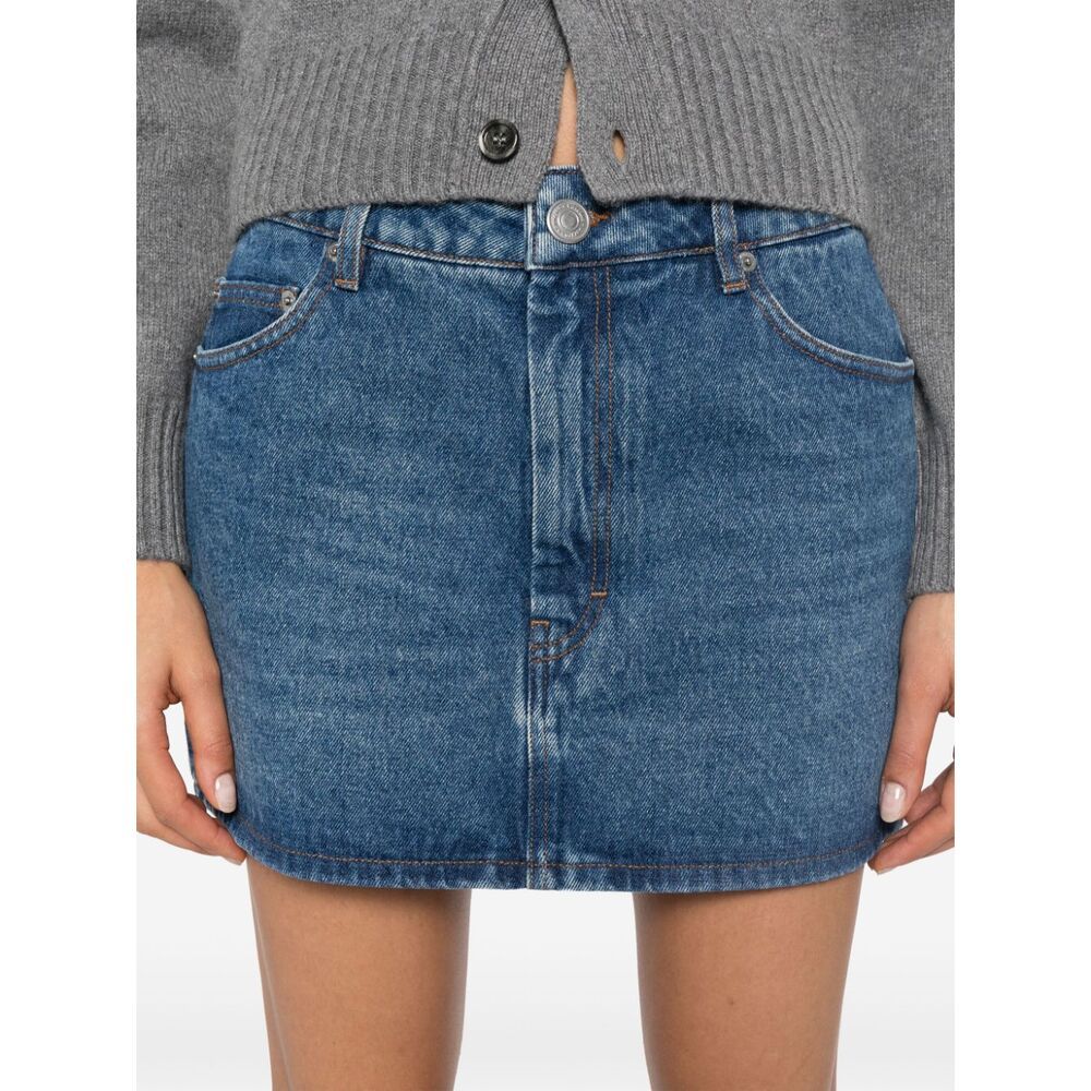 Ami Alexandre Mattiussi Mini Skirt In Blue