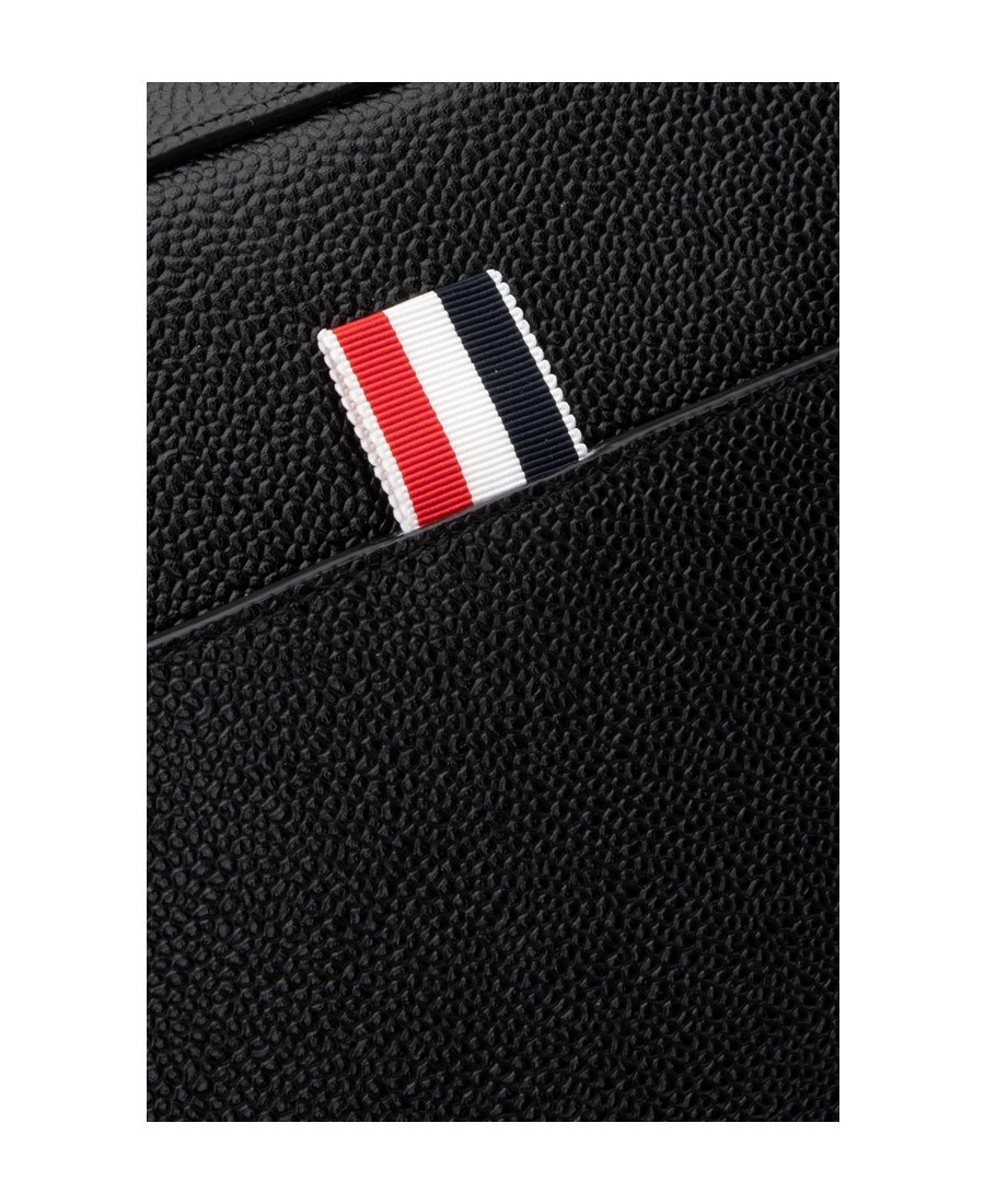 Thom Browne Textured Zip Pouch In Black