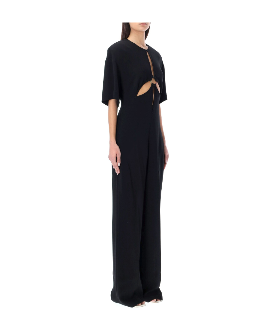Stella Mccartney Cutout Straight-leg Jumpsuit In Black