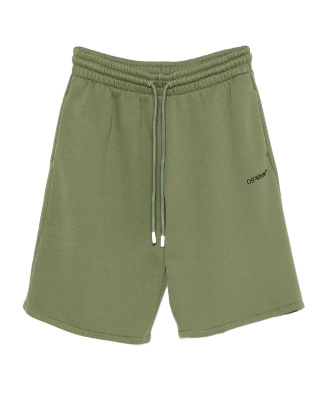 Off-white Arrow Pattern Shorts In Green