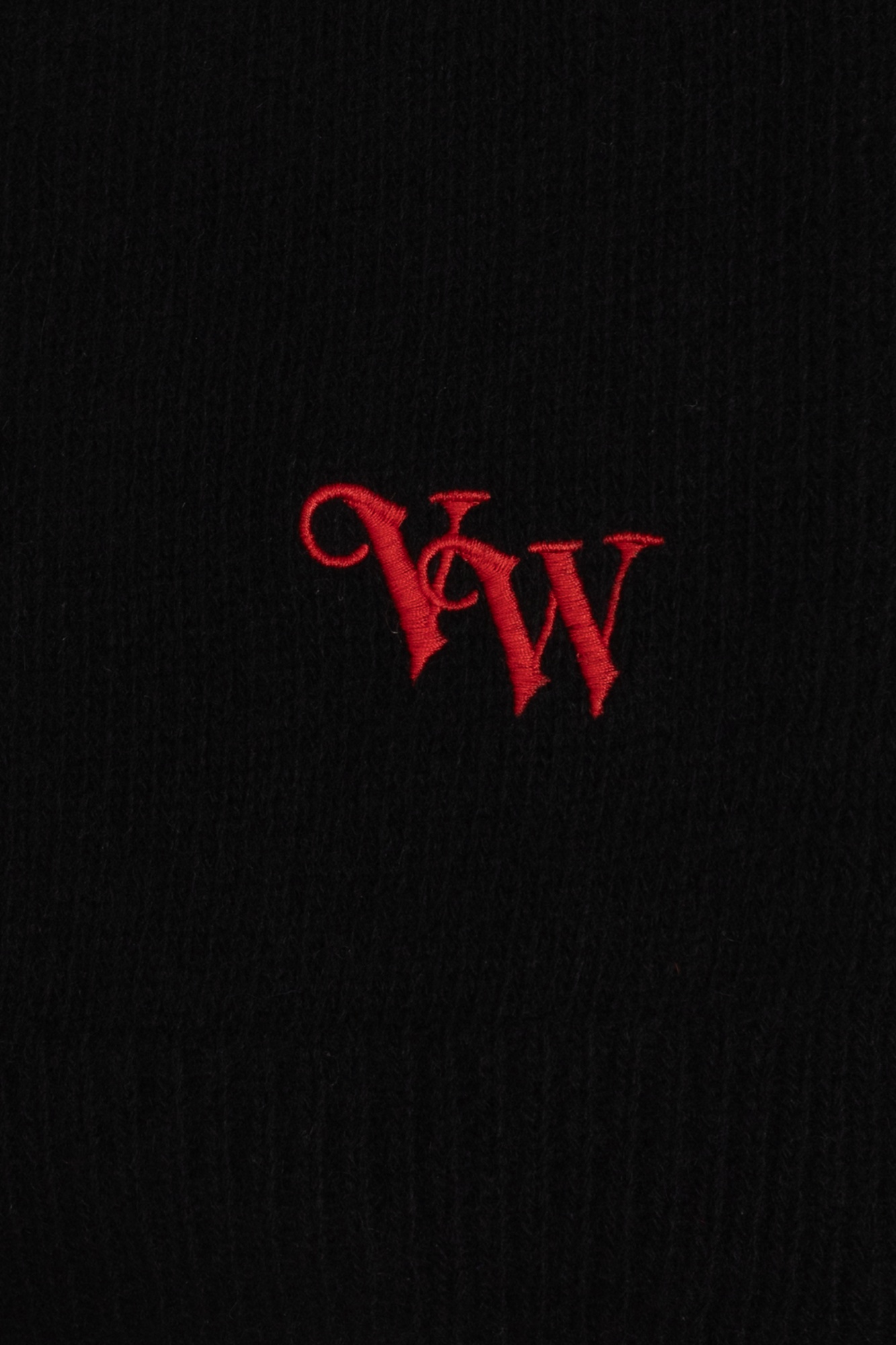 Vivienne Westwood Logo Scarf In Black