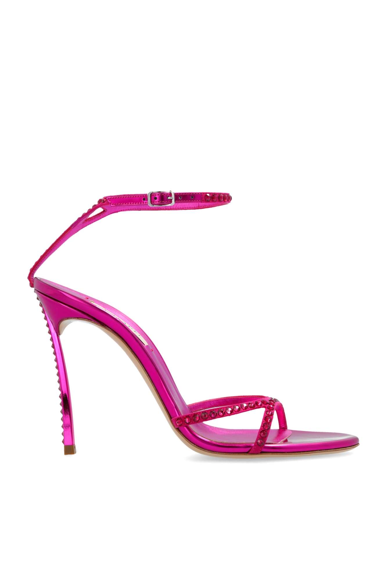 Shop Casadei 120mm Alice Sandals In Pink
