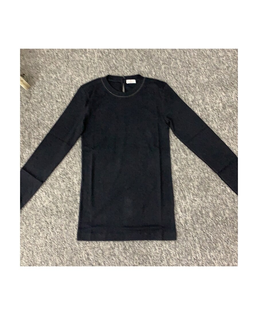 Brunello Cucinelli Monili Insert Crewneck T-shirt In Black