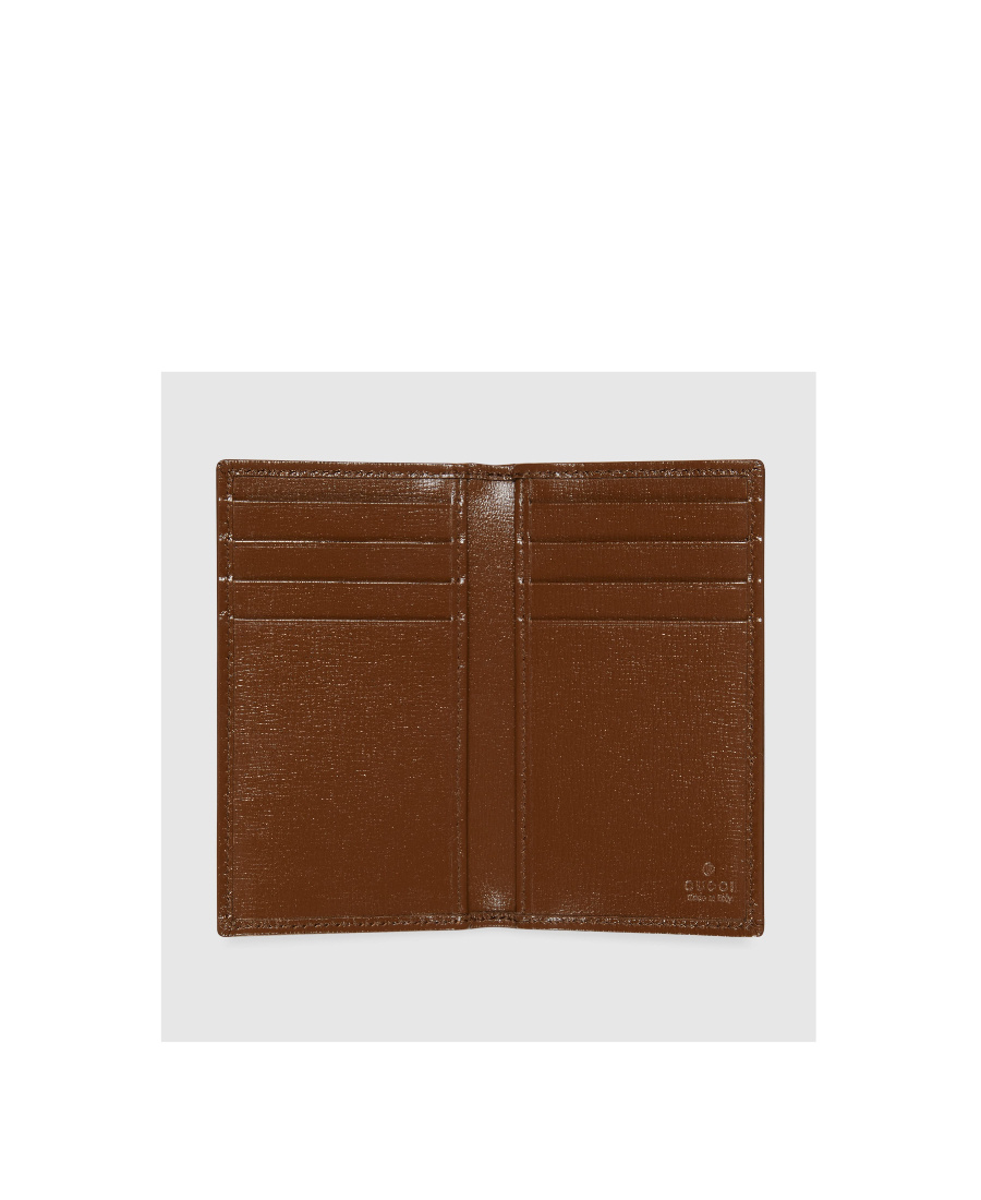 Gucci Gg-canvas Bi-fold Wallet In Nude
