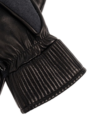 Giorgio Armani Logo Gloves In Black