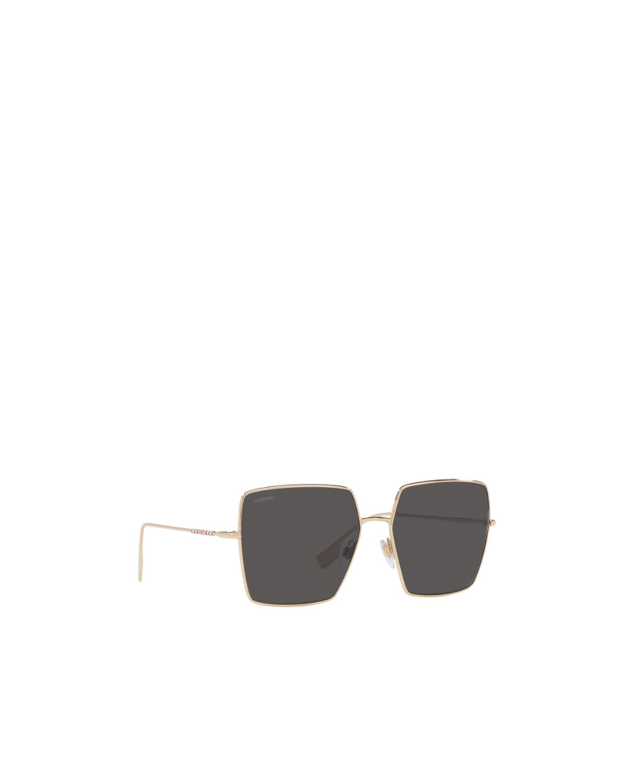 Burberry Womens Gold Be3133 Daphne Square-frame Metal Sunglasses In Black