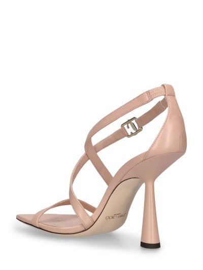 JIMMY CHOO JESSICA SANDALS WITH SQUARE HEAD AND HIGH HEELS