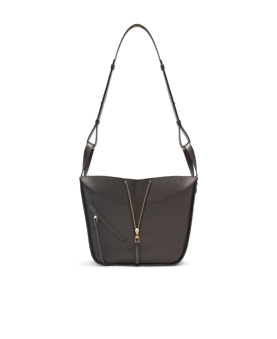 Loewe Womens Dark Grey Hammock Compact Leather Shoulder Bag In Gray