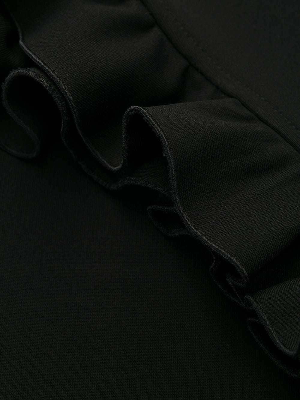 Gucci Ruffled Sleeveless Dress In Black