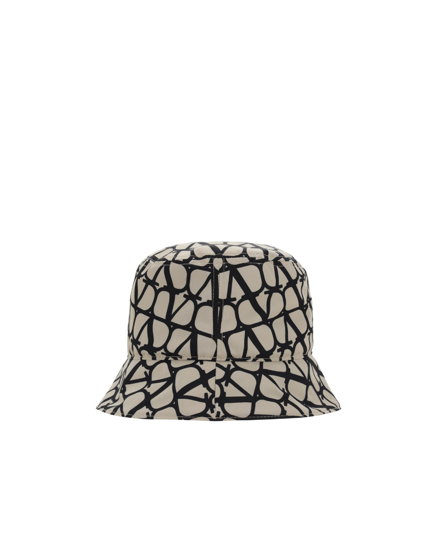 Valentino Bucket Hat | Toile Iconographe | Nylon T In Nude
