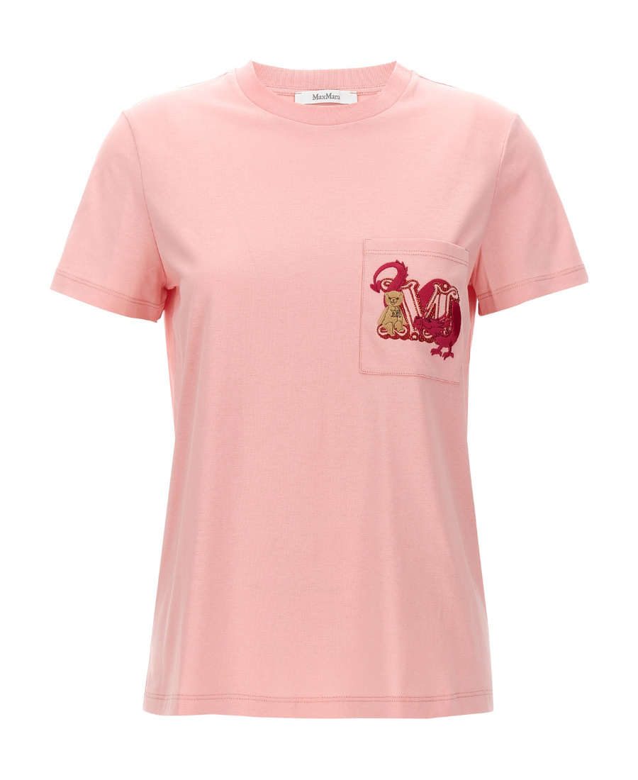 Max Mara Cotton T-shirt In Pink