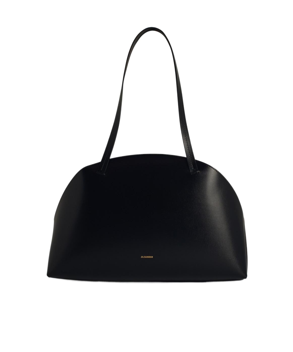 Jil Sander Leather Shoulder Bag In Black