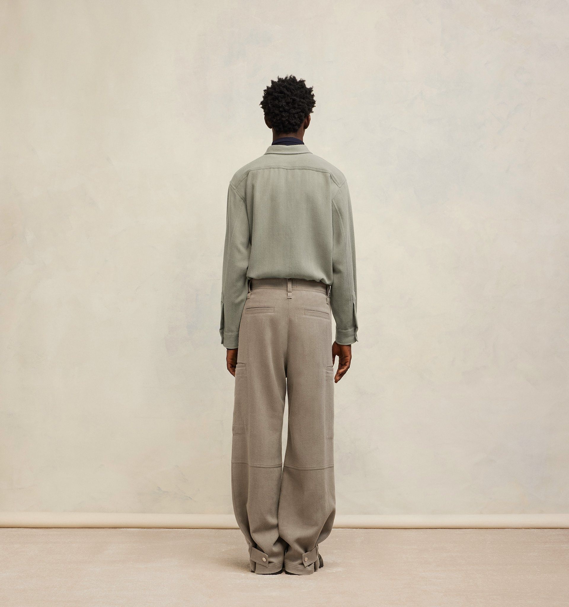 Ami Alexandre Mattiussi Ami Paris Long Sleeved Buttoned Shirt In Gray